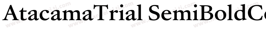 AtacamaTrial SemiBoldContrastotf字体转换